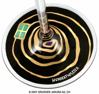 (690) Sektglas-Partnerset "Green Power" von Friedensreich Hundertwasser