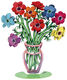 Oboustranná stojanová socha "Poppies" od David Gerstein
