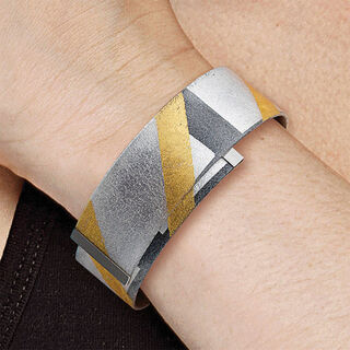 Armreif "Black and Gold"