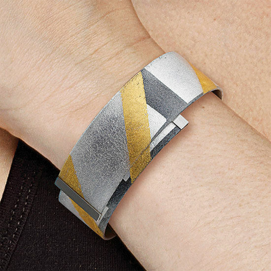 Armband "Zwart en goud" von Kreuchauff-Design