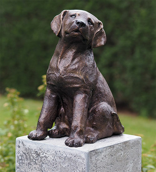 Garden sculpture "Dog" (without pedestal), bronze