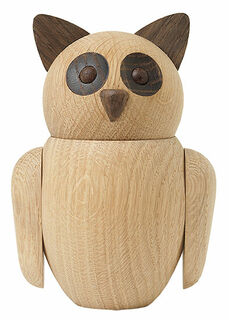 Wooden figurine "Owl Bubo", small version - Design Nikolaj Klitgaard