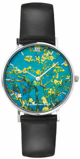 Artist's wristwatch "Blossoming Almond Tree Branches"