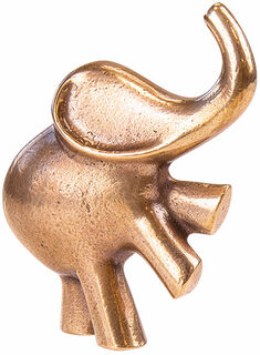 Sculpture "Elephant on Hind Legs", bronze by Raimund Schmelter