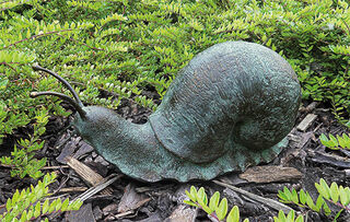 Tuinbeeld "Slak", brons