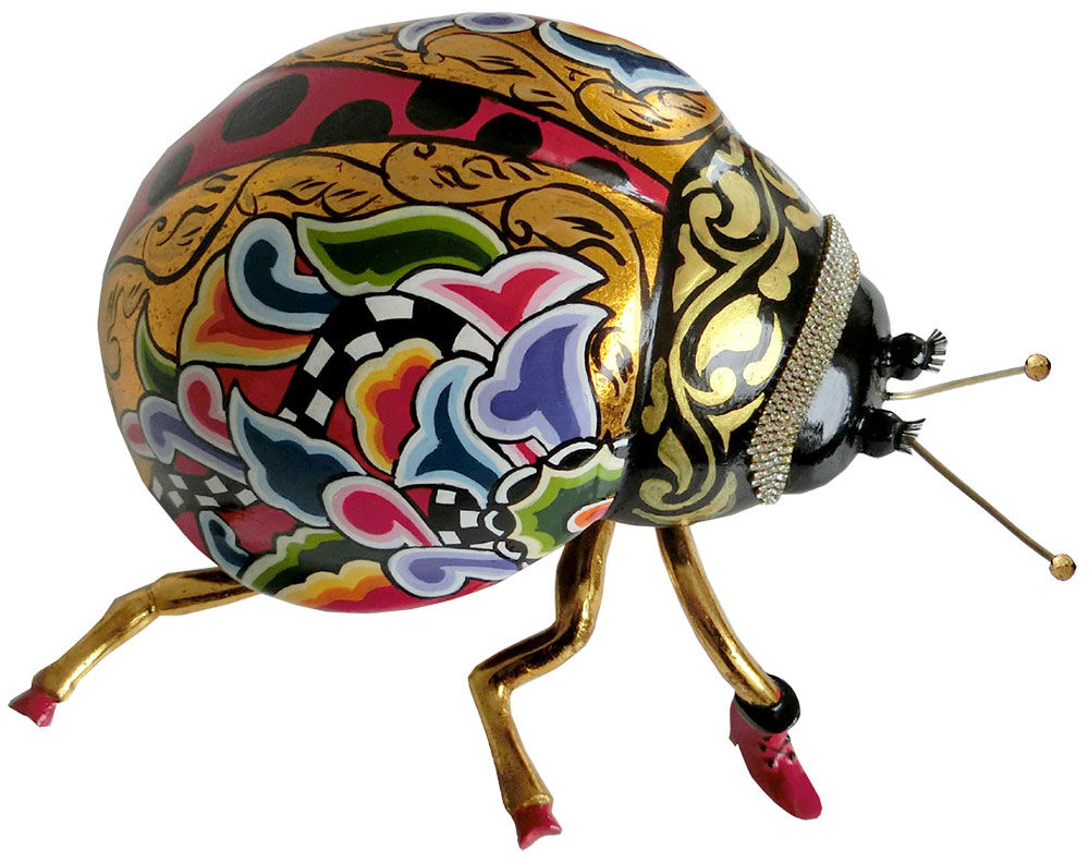 Deko-Objekt "Marienkäfer Lady", Kunstguss von Tom's Drag
