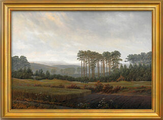 Picture "The Afternoon" - from the "Time of Day Cycle", framed by Caspar David Friedrich