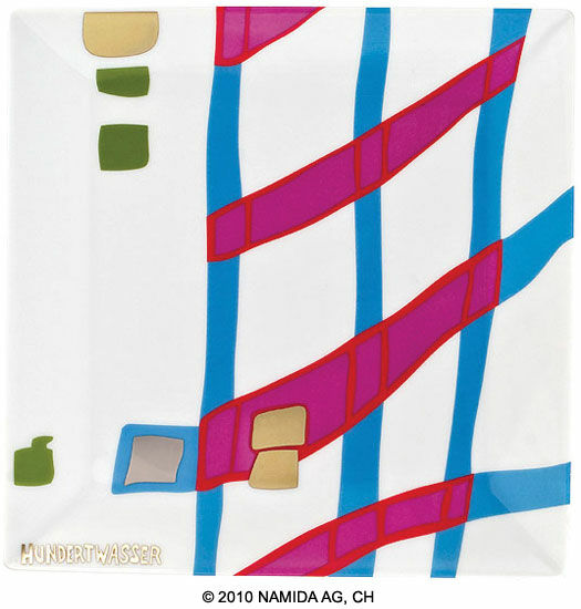 Coupe cadeau "Détail de l'infini" (19 x 19 cm, blanc) von Friedensreich Hundertwasser