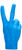 Kerze "Peace", Version in Blau