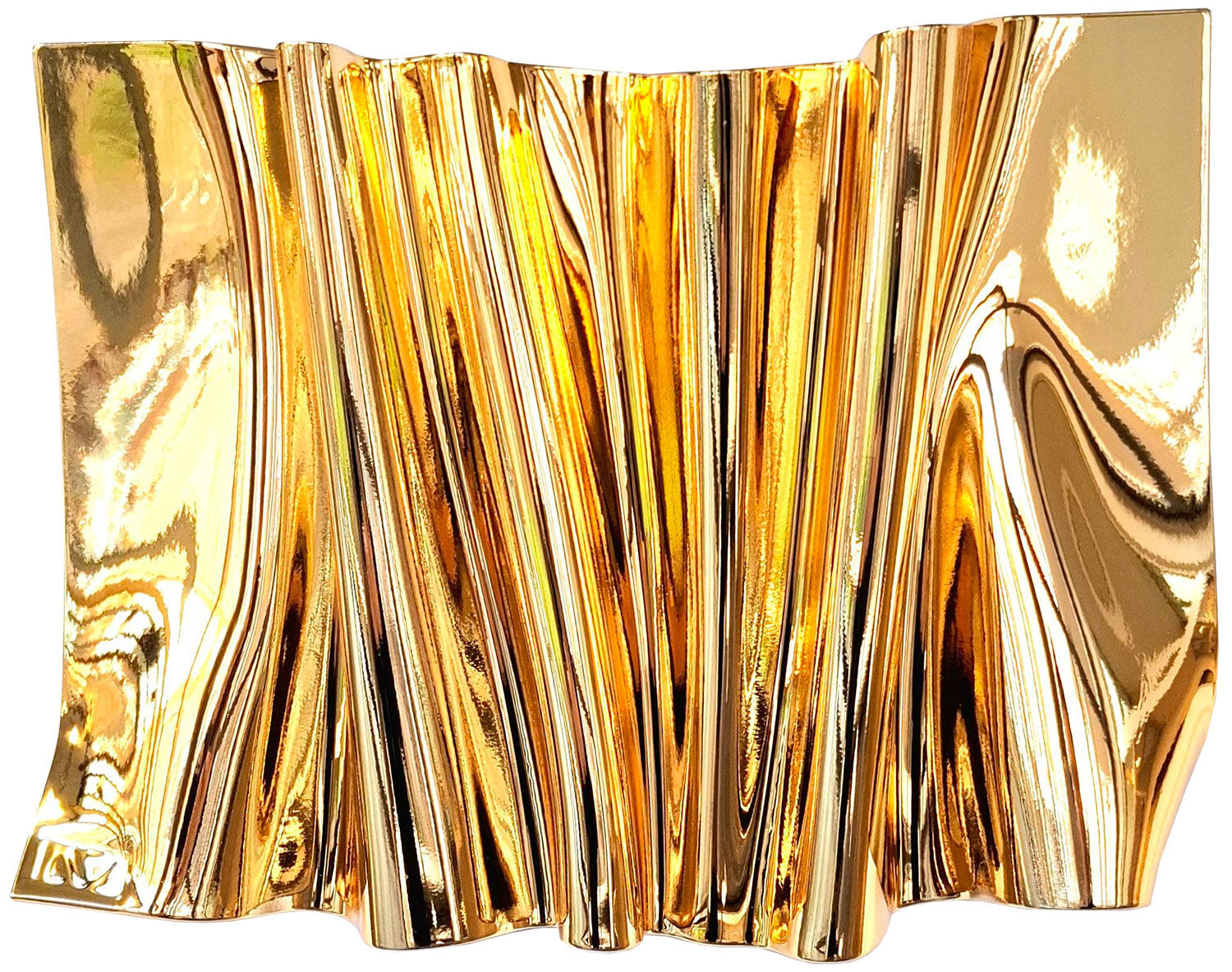 Wall sculpture "Folding V" (Original / Unique piece) by Kuno Vollet