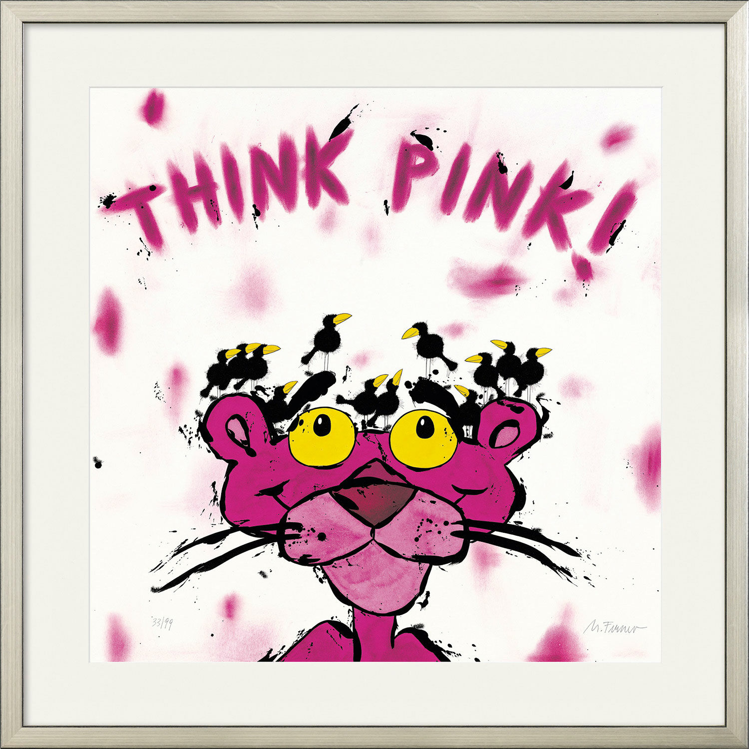 Bild "Think Pink!", gerahmt von Michael Ferner