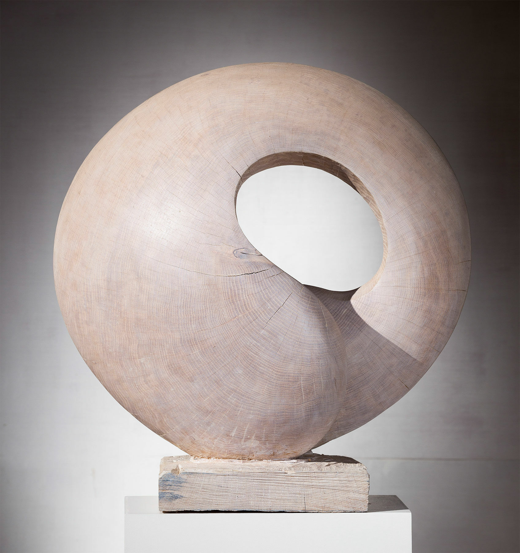 Skulptur "Scheibenobjekt" (2015) (Original / Unikat), Holz von Yves Rasch