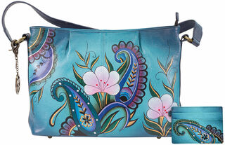 Handtasche "Floral Paisley" der Marke Anuschka® mit Zusatztasche