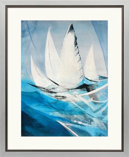 Picture "Three Light Sails", framed by Jörgen Habedank