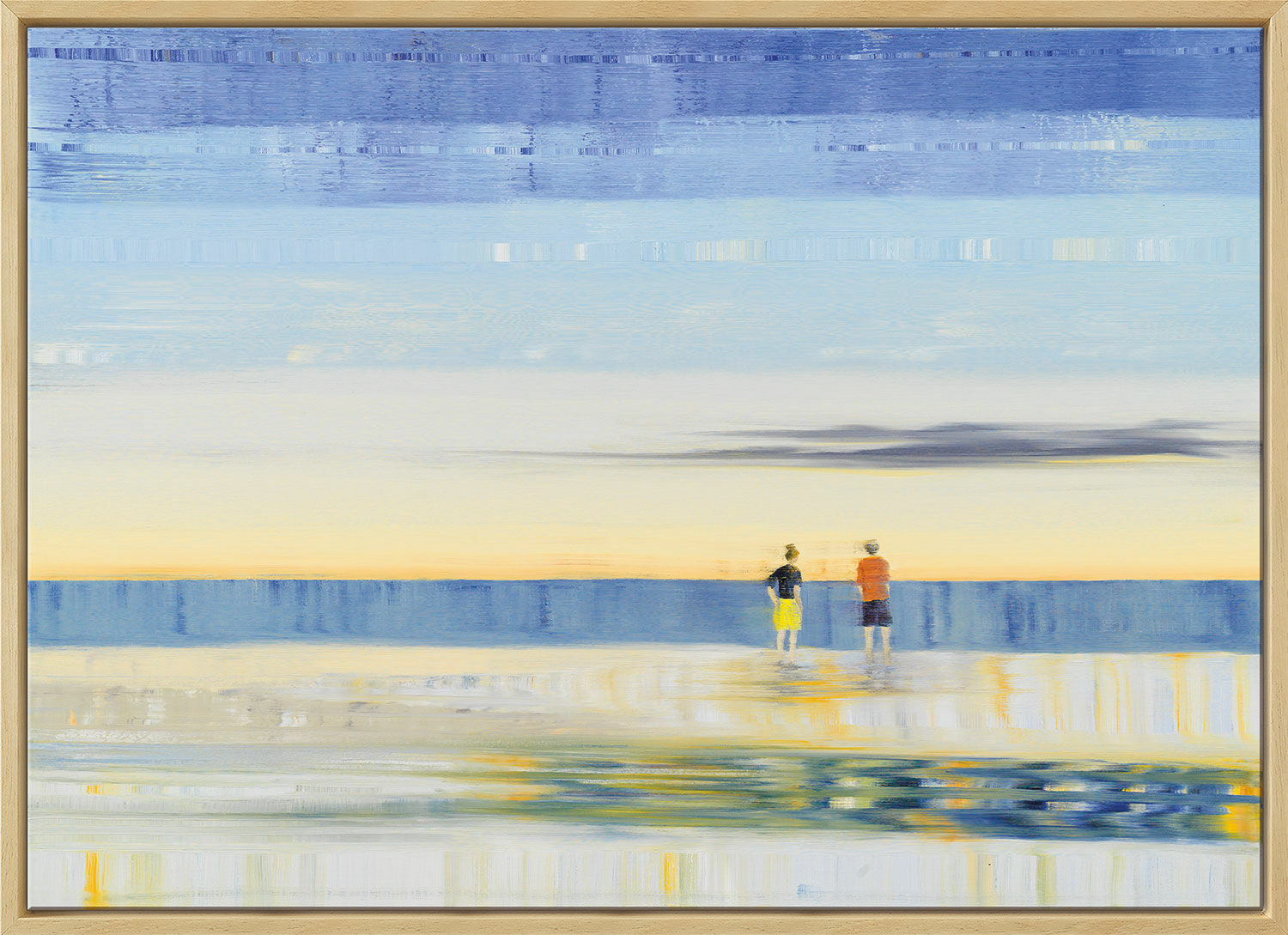 Picture "Our Glances are Lost in the Sea" (2021), framed by Anja Struck