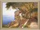 Tableau "Pergola à Amalfi", encadré de Carl Frederic Aagaard