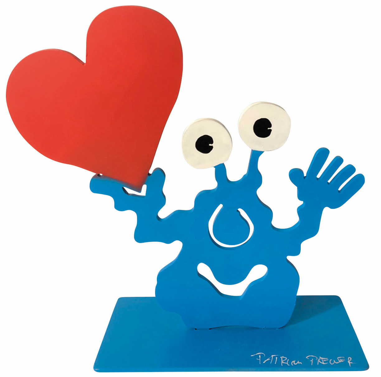 Sculpture "Heart Monster" by Patrick Preller