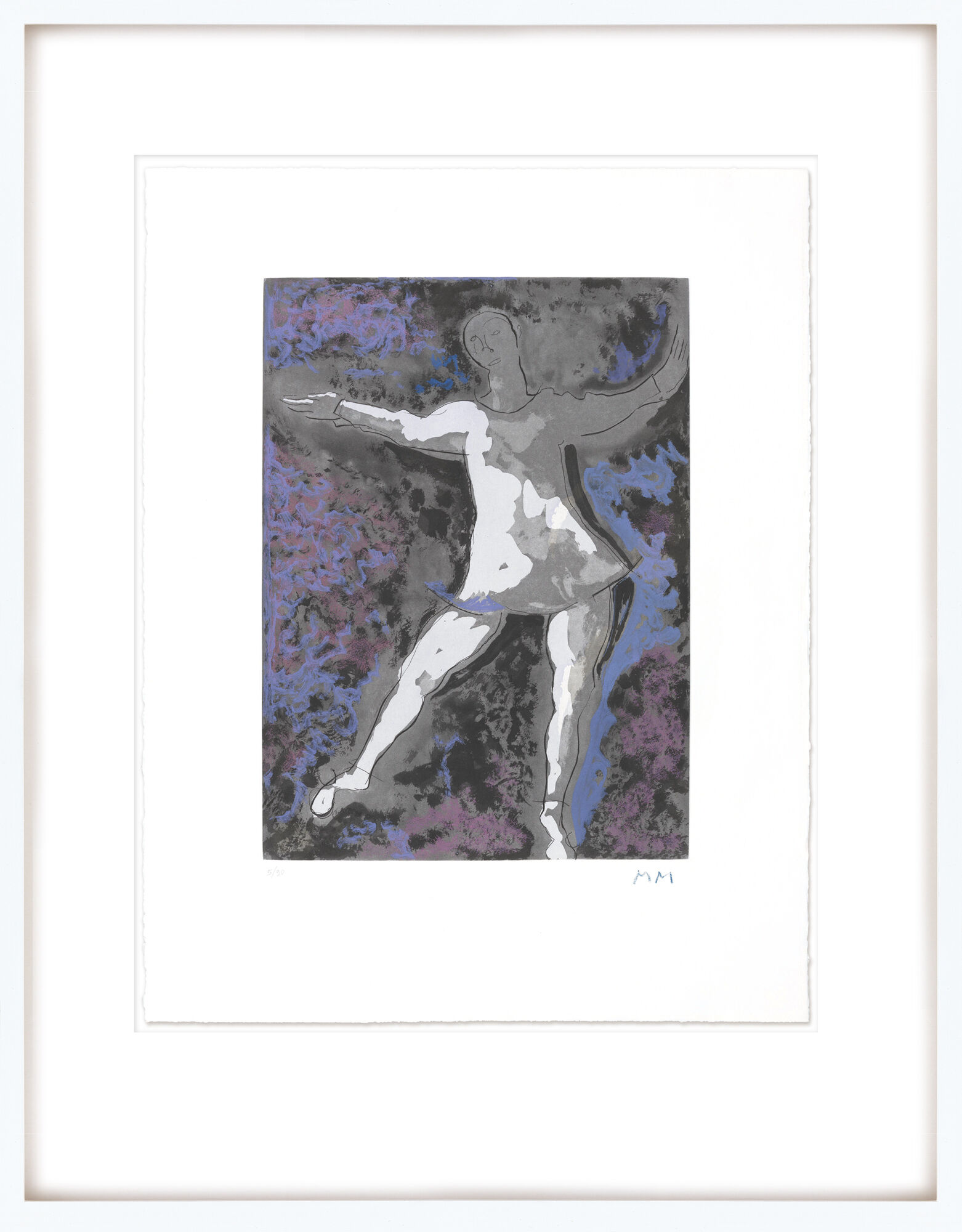 Schilderij "Dancer II" (1977) van Marino Marini