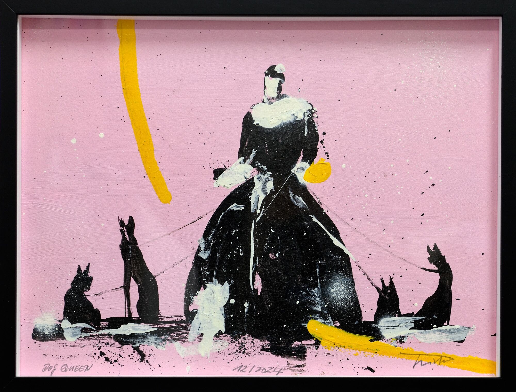 Bild "dog-queen-1" (2024) (Unikt verk) av Lars Teichmann