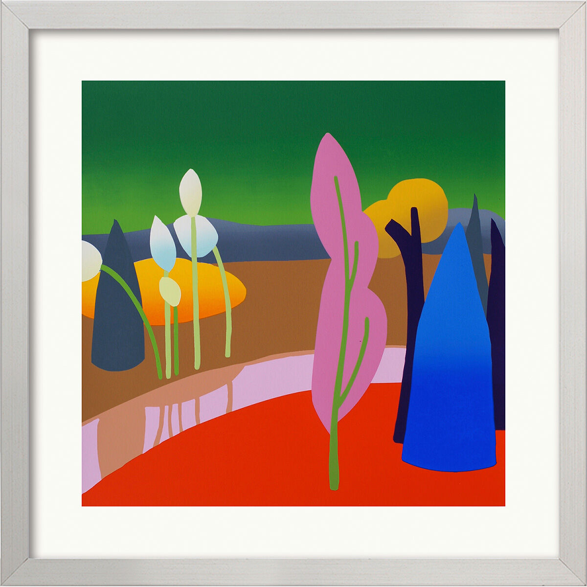 Bild "Riverscape" (2014), inramad av Julia Steinberg