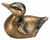 Haveskulptur "Duckling Explorer", bronze
