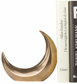 Sculpture / Bookend "Moon", bronze