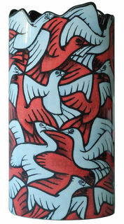 Ceramic vase "Birds" by M. C. Escher