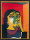 Tableau "Dora Maar" (1937), encadré de Pablo Picasso