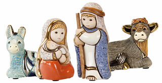4-piece Nativity Scene, porcelain