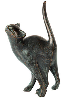 Gartenskulptur "Katze", Bronze