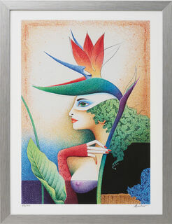 Picture "Strelizia", framed by Michael Becker