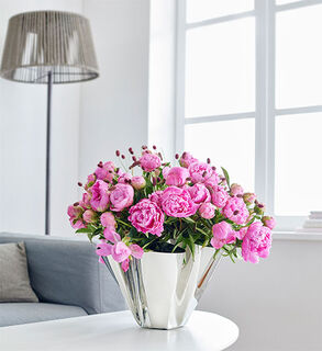 Vase "Margeaux" (sans décorations), acier inoxydable de Philippi