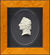 Miniatur-Porzellanbild "Friedrich Schiller", gerahmt