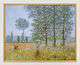 Tableau "Champs au printemps" (1887), encadré de Claude Monet