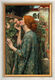 Bild "Die Seele der Rose" (1908), gerahmt von John William Waterhouse
