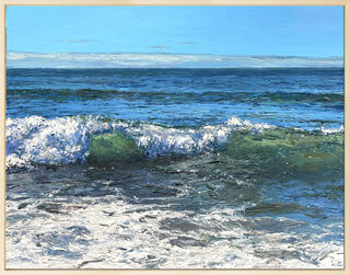 Bild "Welle" (2026) (Original / Unikat), gerahmt