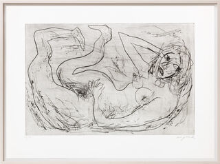 Billede "Nøgen med skæve ben" (1987/88) von A. R. Penck