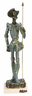 Sculpture "Don Quijote", cast, artificial stone