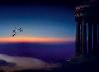 Bild "Early Dawn" (2008), gerahmt von Ule W. Ritgen
