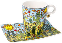 Künstlertasse "Desert Life - Pop-Art", Porzellan