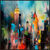 Bild "New York Colors" (2023), Version schwarz gerahmt