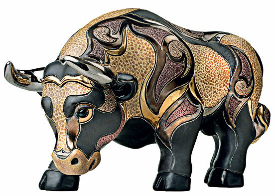 Keramisch beeldje "Stier"