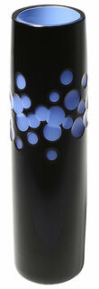 Glass vase "Blue Bubbles"