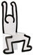 Dětská židle "Keith Haring", bílé provedení