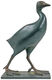 Skulptur "Wasserhuhn", Kunstbronze von Francois Pompon