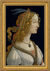 Bild "Weibliches Idealbildnis" (ca. 1480), gerahmt