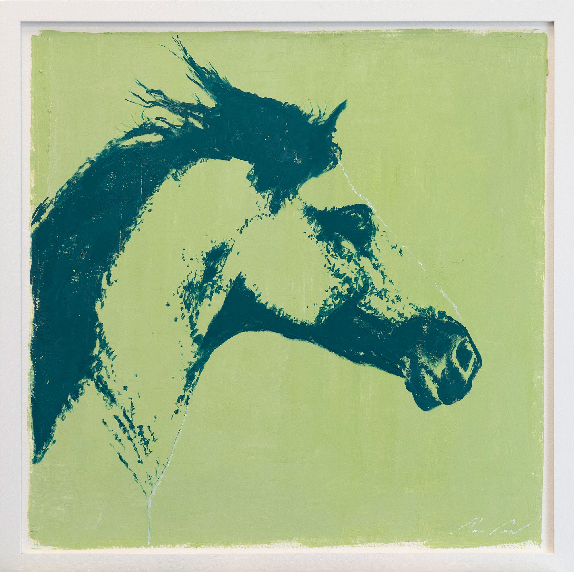 Tableau "Série Bright Spot | Horse" (2022) (Pièce unique) von Lezzueck Coosemans