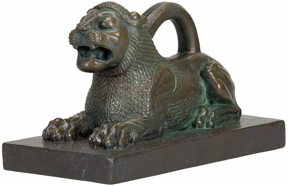 Skulptur "Löwengewicht von Susa", Kunstguss