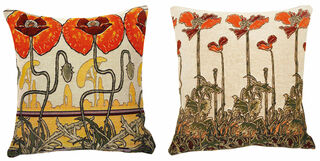 Set of 2 cushion covers "Poppy Blossoms"