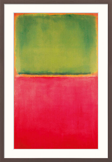 Bild "Green Red on Orange" (1951), gerahmt von Mark Rothko